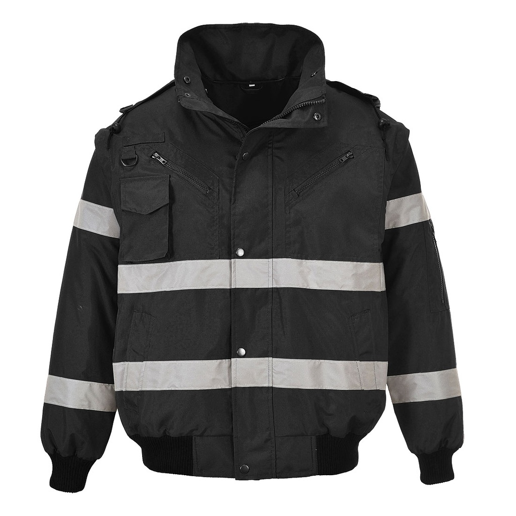 S435 - Blouson 4-en-1 avec bandes reflechissantes