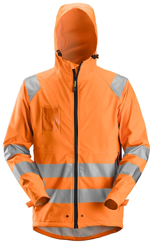 Snickers 8233 – Veste de pluie PU haute visibilité, Classe 3