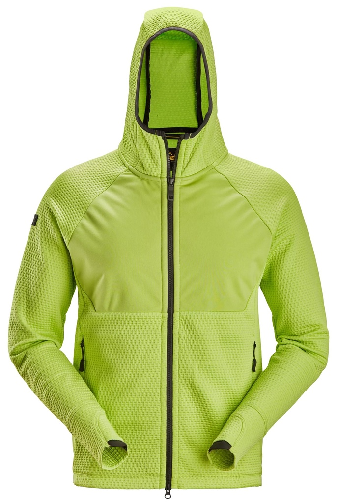 Snickers 8405- FlexiWork, Veste à capuche de couche intermédiaire avec fermeture à glissière pleine longueur