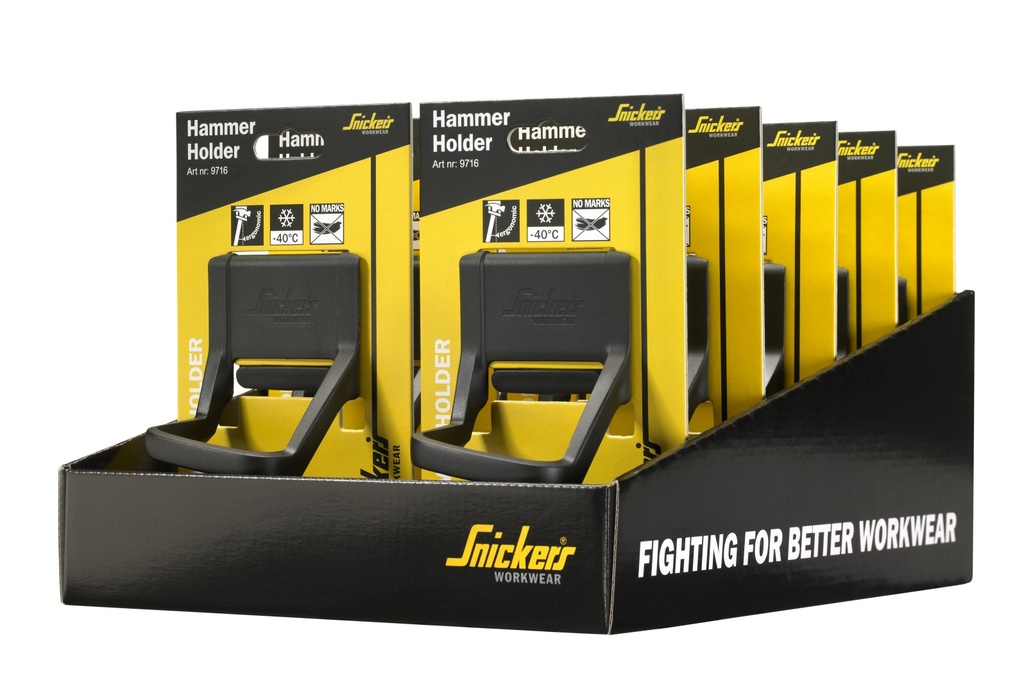 [9736] Snickers 9736 – Porte-marteau - lot de 10 avec présentoir
