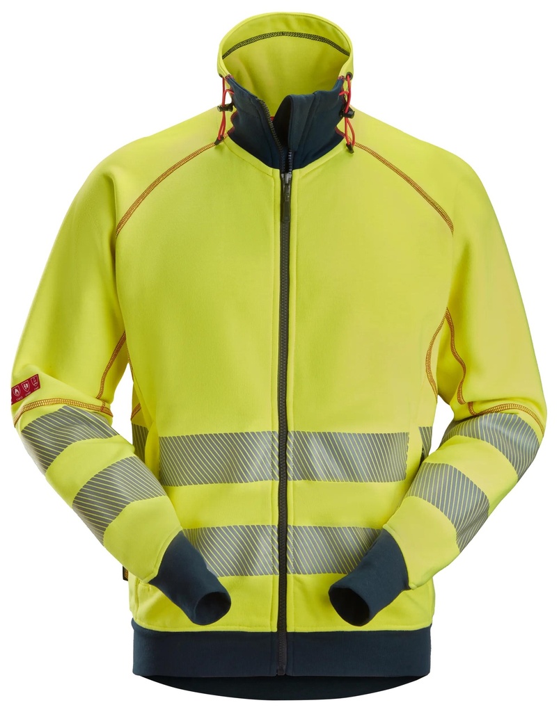 [28686695003] Snickers 2868- sweat zippé, haute visibilité, Classe 3/2 (XS)