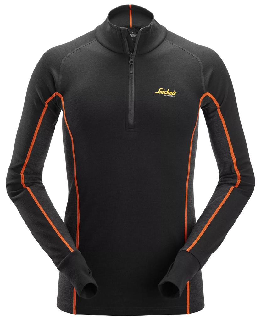 Snickers 9482 – Haut Stay Warm en laine de mérinos, demi-zippé