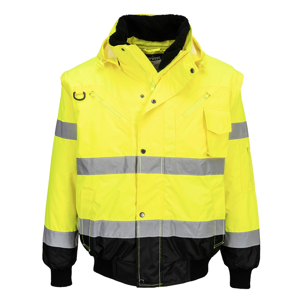 C465- Blouson bomber 3-en-1 Haute Visibilité