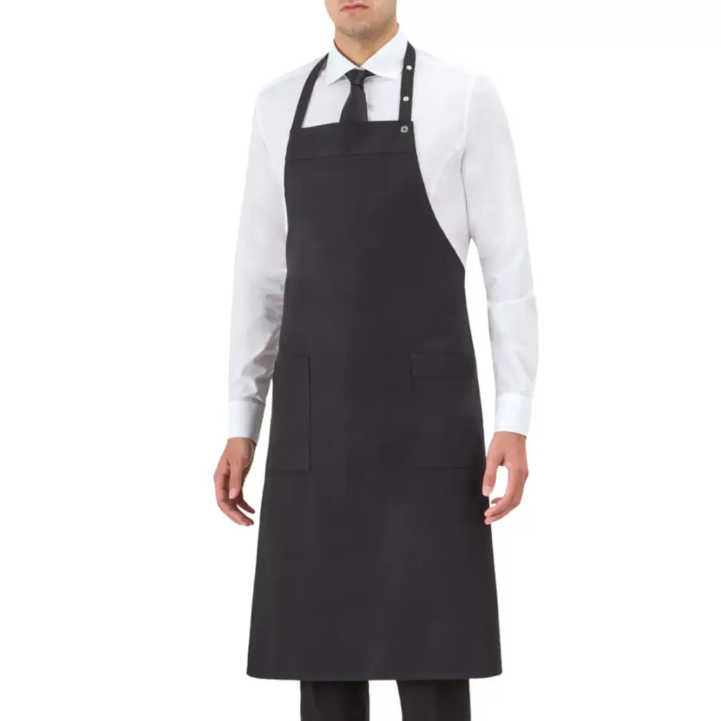 Tablier bavette réglable par pressions