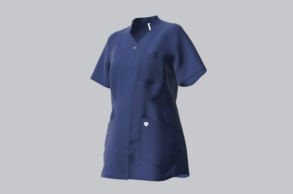 [1710-241-110-XS] 1710 - BP® Tunique légère femmes (XS, 0110 - Bleu nuit)