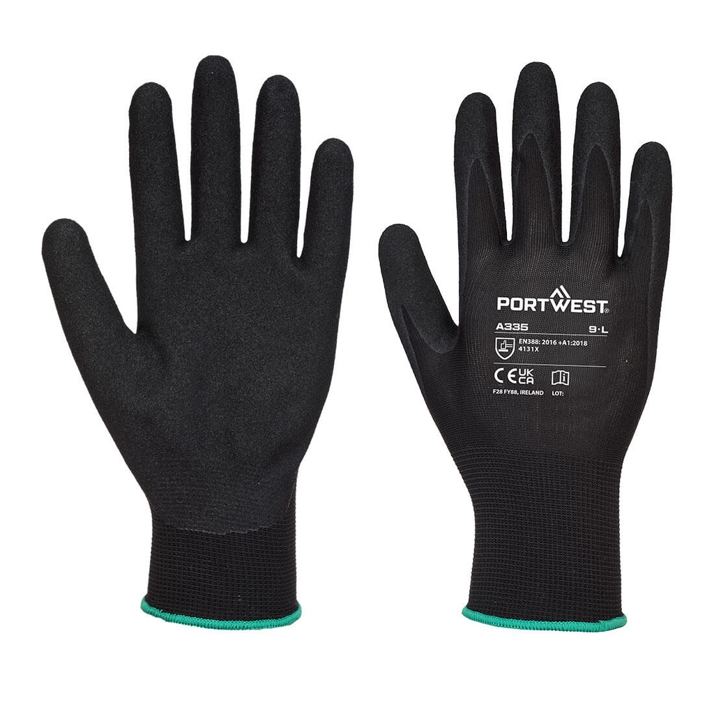 [A335] A335- Gant Dermi-Grip NPR15 Nitrile Sablé