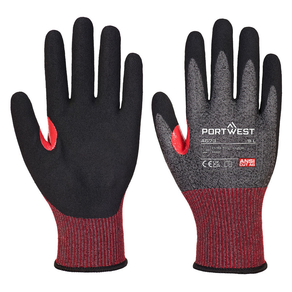 [A673] A673- Gant anti-coupure nitrile CT F18