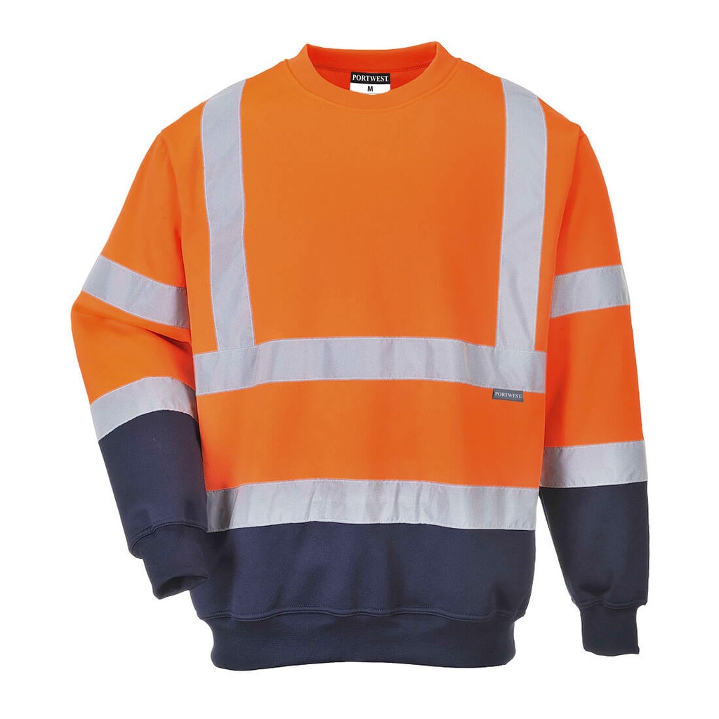 B306- Sweatshirt bicolore HiVis
