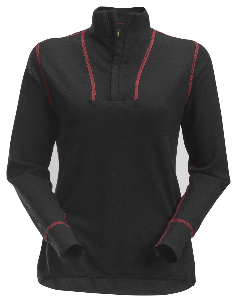 [9476] Snickers 9476 – ProtecWork, Chemise en laine pour femme, demi zippée