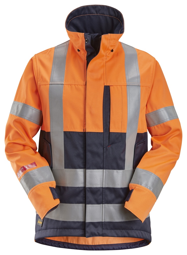 [1562] Snickers 1562 – ProtecWork, Veste, haute visibilité orange, Classe 3/2