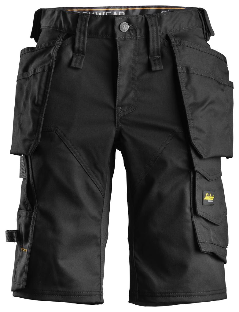 Snickers 6147 – AllroundWork, Short extensible pour femme avec poches holster