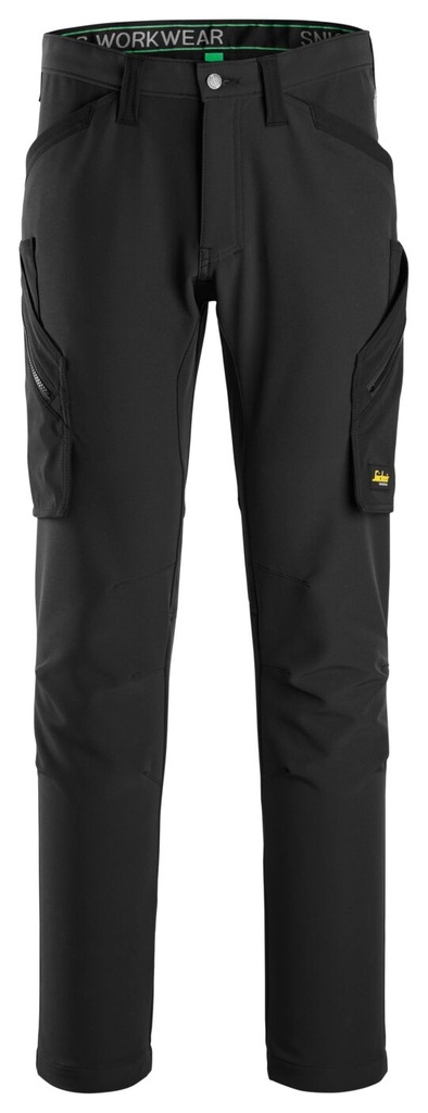 [6873] Snickers 6873 – FlexiWork, Pantalon entièrement extensible sans poches pour genouillères