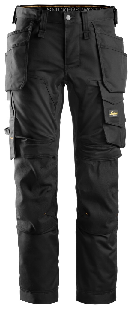 Snickers 6241 – AllroundWork, Pantalon en tissu extensible avec poches holster (0404, 44)