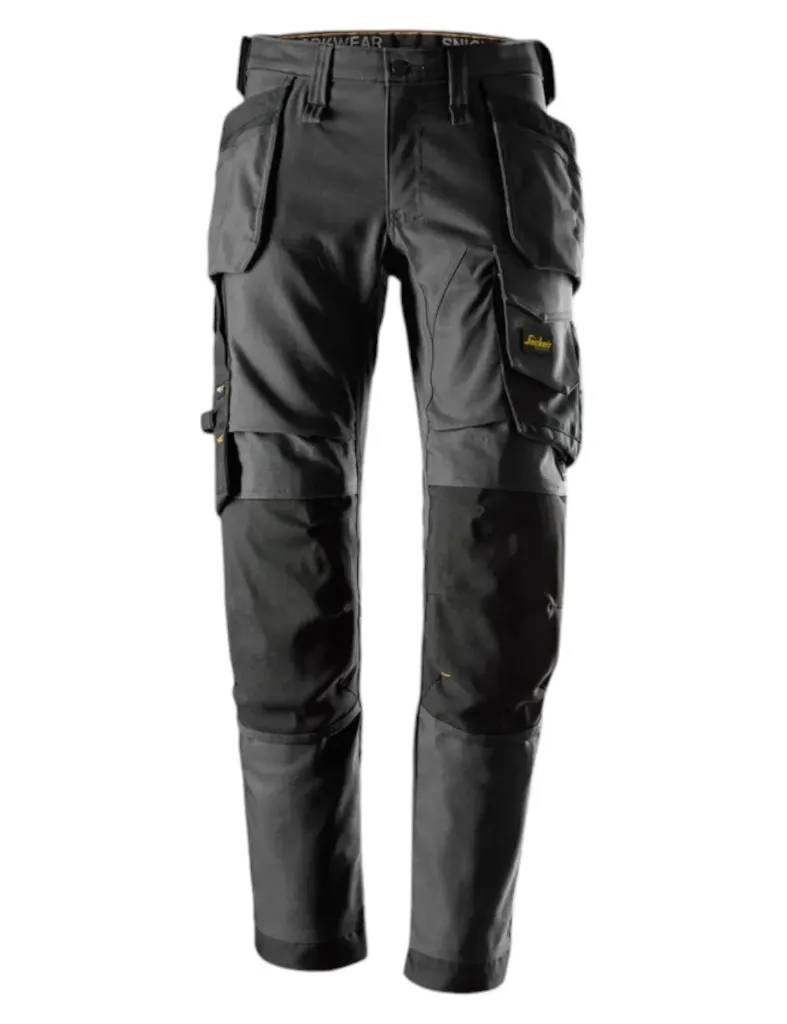 Snickers 6244- Pantalon de travail canvas + stretch avec poches holster (0404, 44)