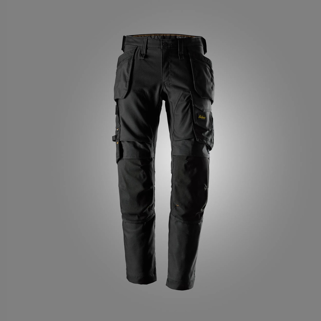 Snickers 6244- Pantalon de travail canvas + stretch avec poches holster