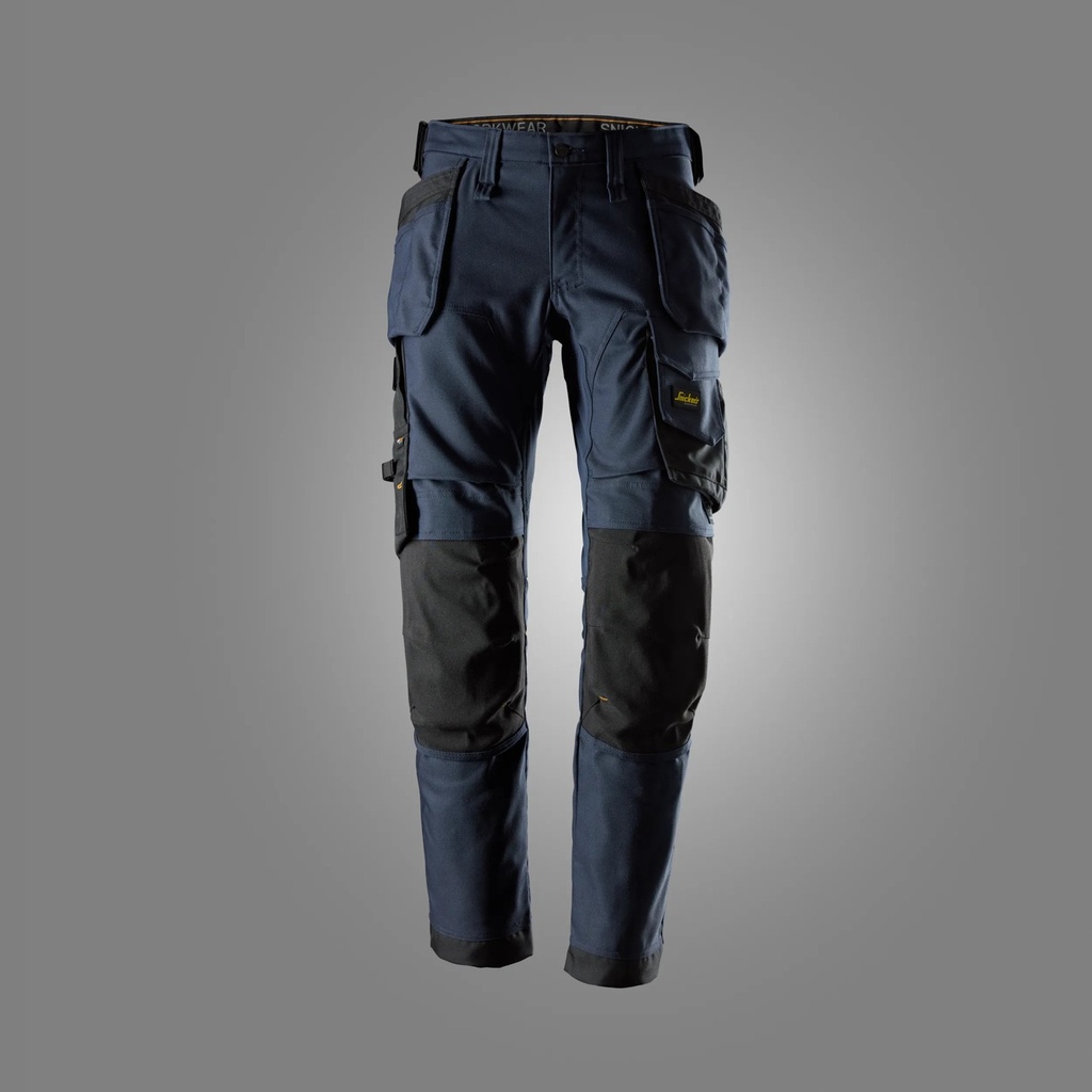 Snickers 6244- Pantalon de travail canvas + stretch avec poches holster