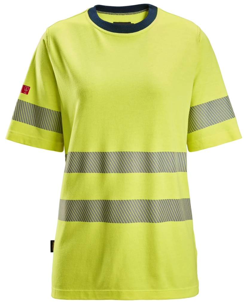 Snickers 2567- PW, W SS T-SHIRT, HV CL2