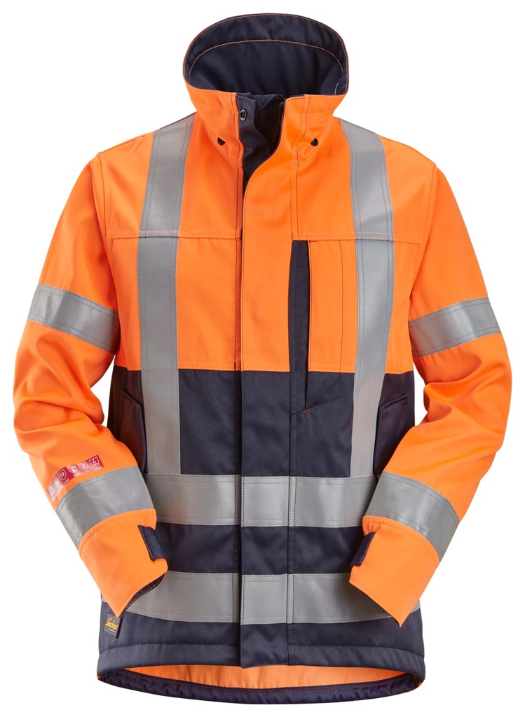 Snickers 1562 – ProtecWork, Veste, haute visibilité orange, Classe 3/2