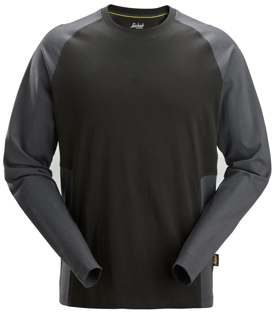 [24500458003] Snickers 2450- T-SHIRT BICOLOR LONG SLV (0458, XS)