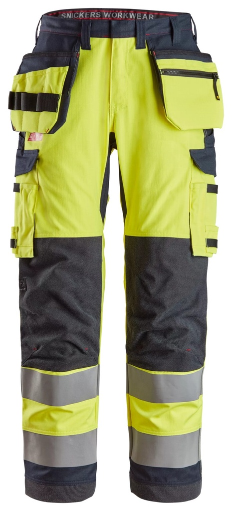 [62616695044] Snickers 6261 – ProtecWork, Pantalon de travail avec poches holster, haute visibilité, Classe 2 (44)