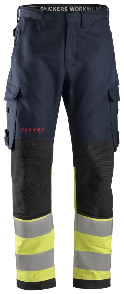 Snickers 6363 – ProtecWork, Pantalon, haute visibilité, Classe 1