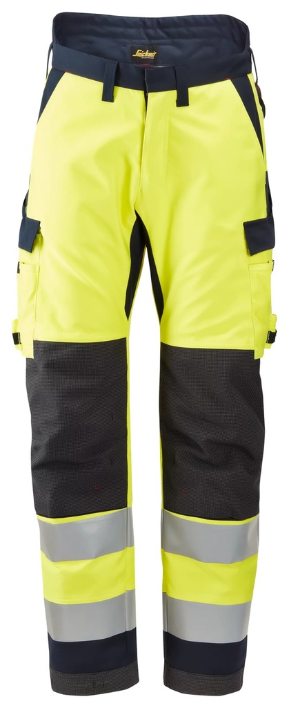 Snickers 6663 – ProtecWork, Pantalon isolé haute visibilité, Classe 2