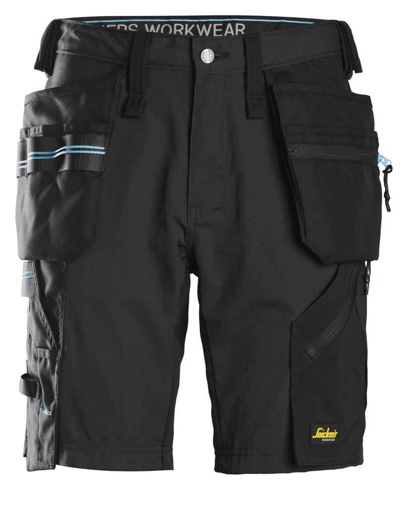 [61100404044] Snickers 6110 – LiteWork, Short de travail 37.5® avec poches holster (0404, 44)