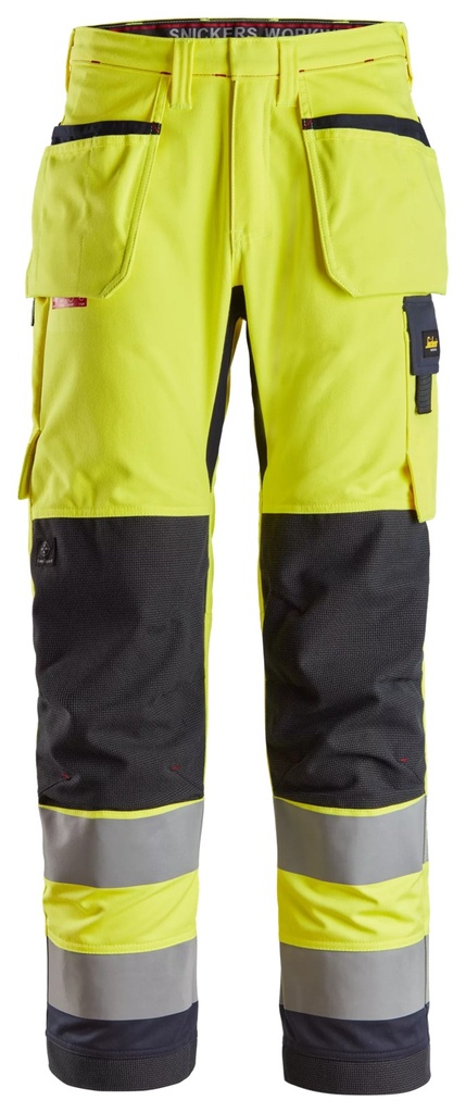 [62606695044] Snickers 6260 – ProtecWork, Pantalon de travail avec poches holster, haute visibilité, Classe 2 (44)