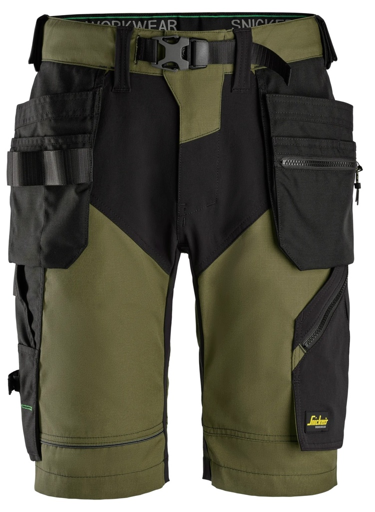 Snickers 6904 – FlexiWork, Short de travail avec poches holster