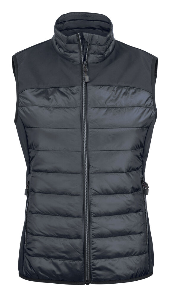 [2261064-900-3] Expedition - bodywarmer hybride softshell matelassé femme [2261064] (XS, 900 - Noir)