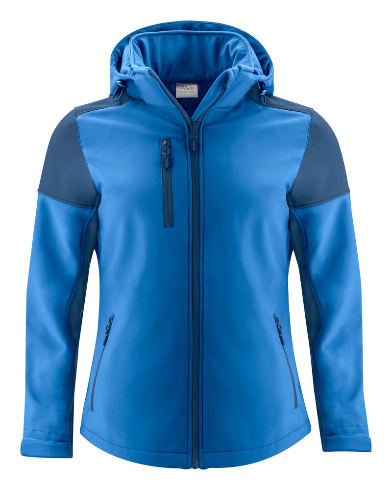 [2261066-5360-3] Prime - veste softshell bicolore à capuche femme [2261066] (XS, 5360 - Cobalt/Marine)