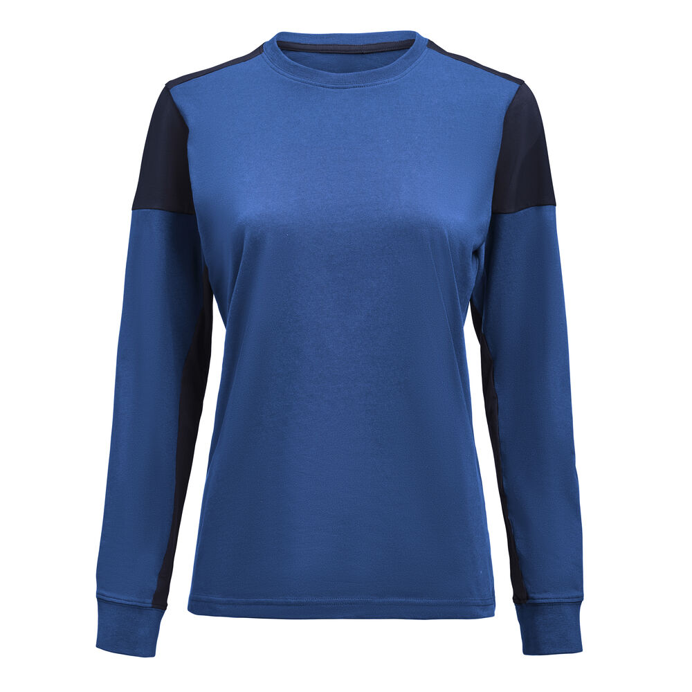 [2264037-5360-3] Prime - t-shirt bicolore à manches longues femme [2264037] (XS, 5360 - Cobalt/Marine)