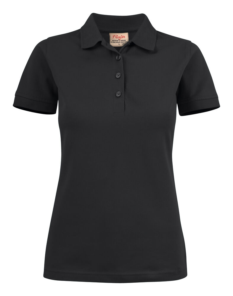 [2265021-900-3] Surf Stretch - polo piqué stretch femme [2265021] (XS, 900 - Noir)