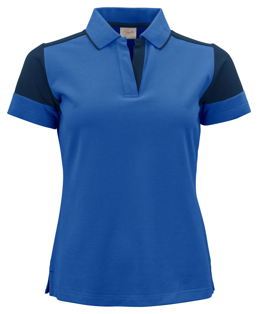 [2265025-5360-3] Prime - polo piqué bicolore femme [2265025] (XS, 5360 - Cobalt/Marine)