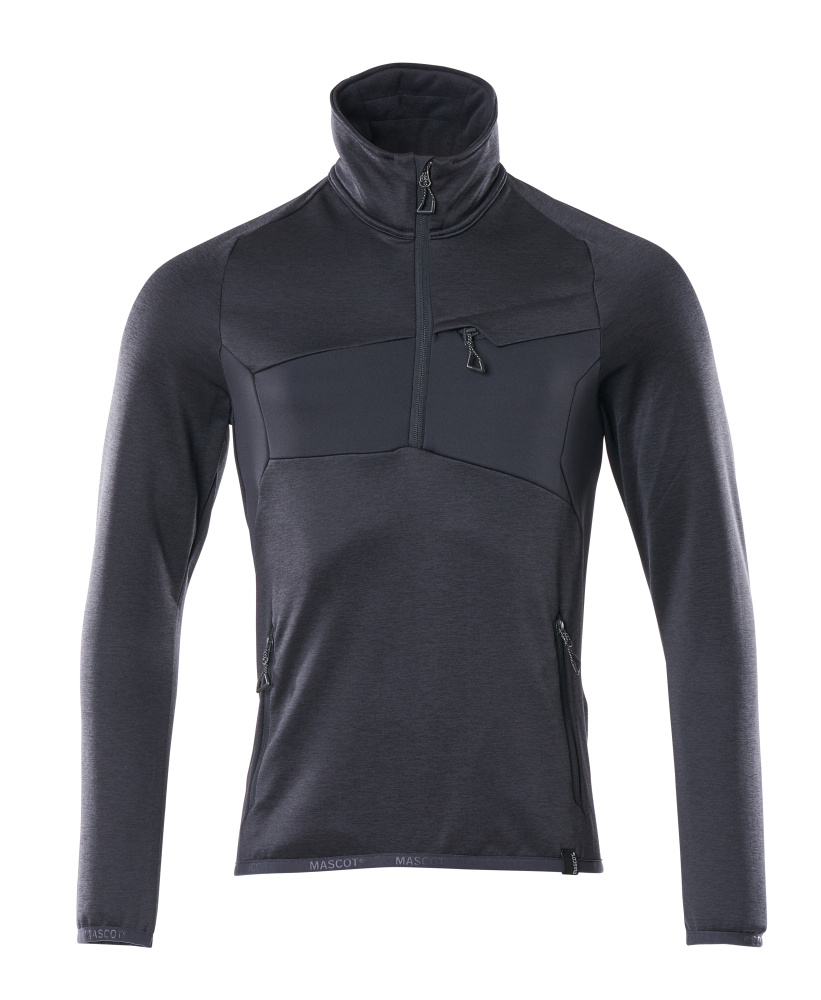 Mascot 18003 Polaire demi-zip (XS, 20209 - Rouge/ Noir)