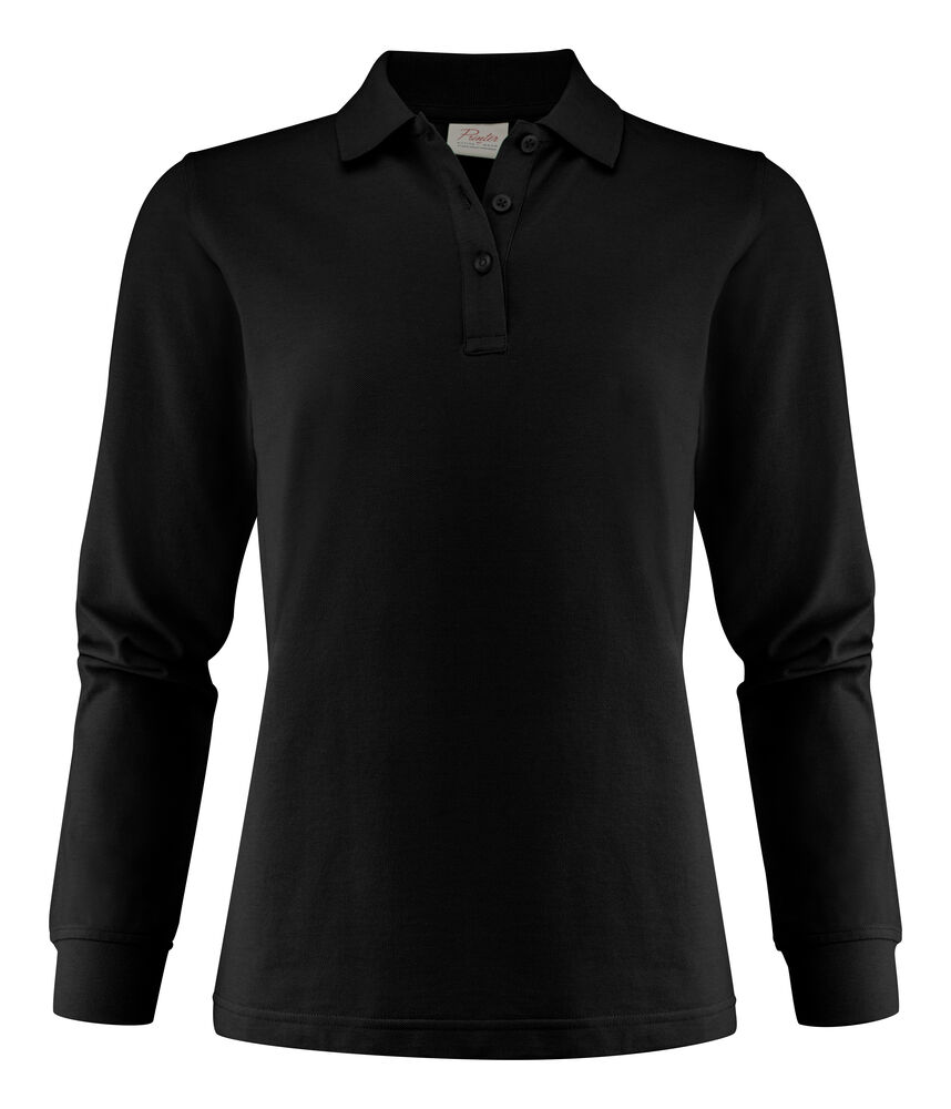 [2265027-900-3] Surf Pro L/S - polo piqué à manches longues femme [2265027] (XS, 900 - Noir)