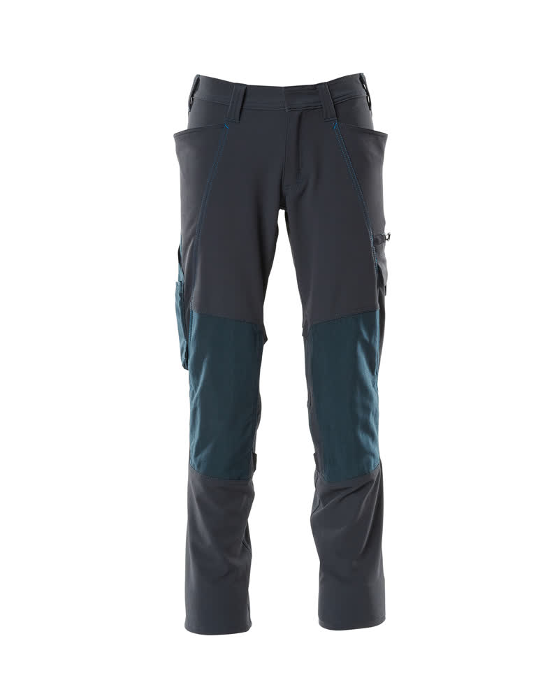Mascot 18179 Pantalon de travail avec poches genoux stretch déperlant (09 Noir)