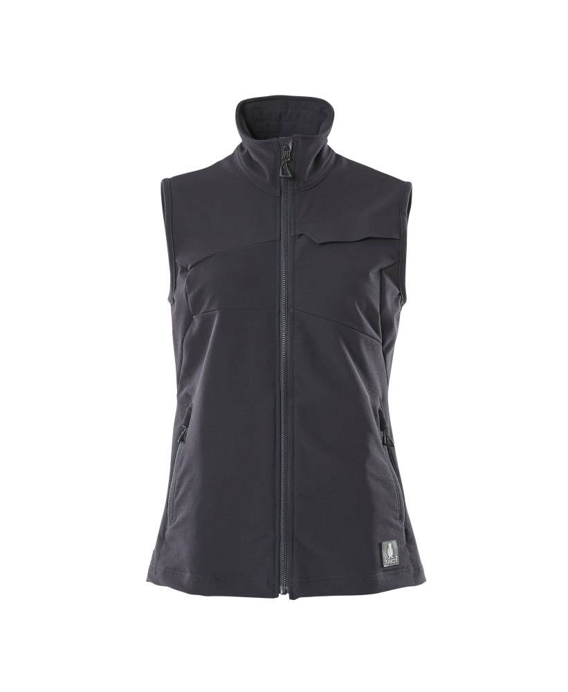 Mascot 18375 Bodywarmer stretch déperlant (XS, 09 Noir)