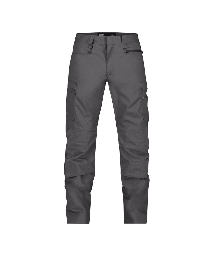 [2011312038B04830036] DASSY® Jasper- Pantalon de travail poches genoux [ 201131] (36, 0483 Noir, Standard)
