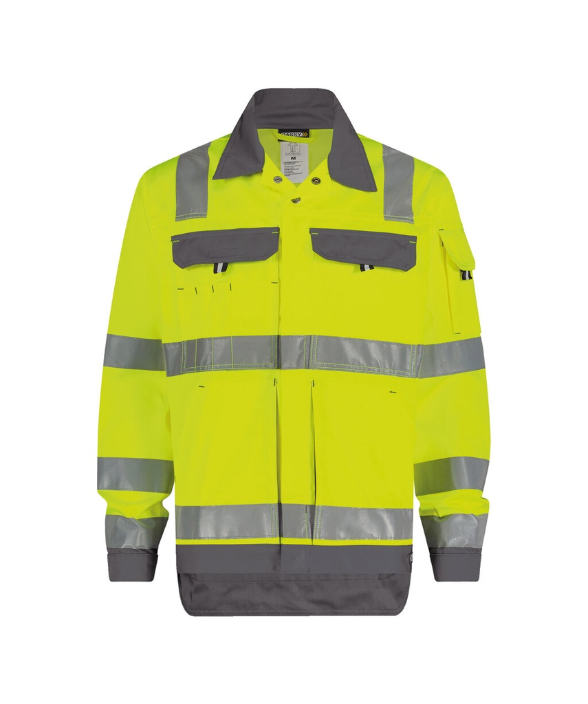 [3001842070B694100XS] DASSY® Dusseldorf- Veste H.V. [ 300184] (XS, 6941, PESCO70 – 65% polyester / 35% coton – 245 g/m²)