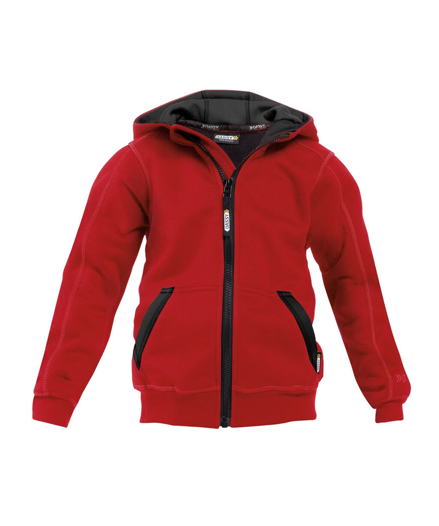 [3003913080B667400110/116] DASSY® Watson Kids- Sweat-shirt à capuche zippé [ 300391] (6674)