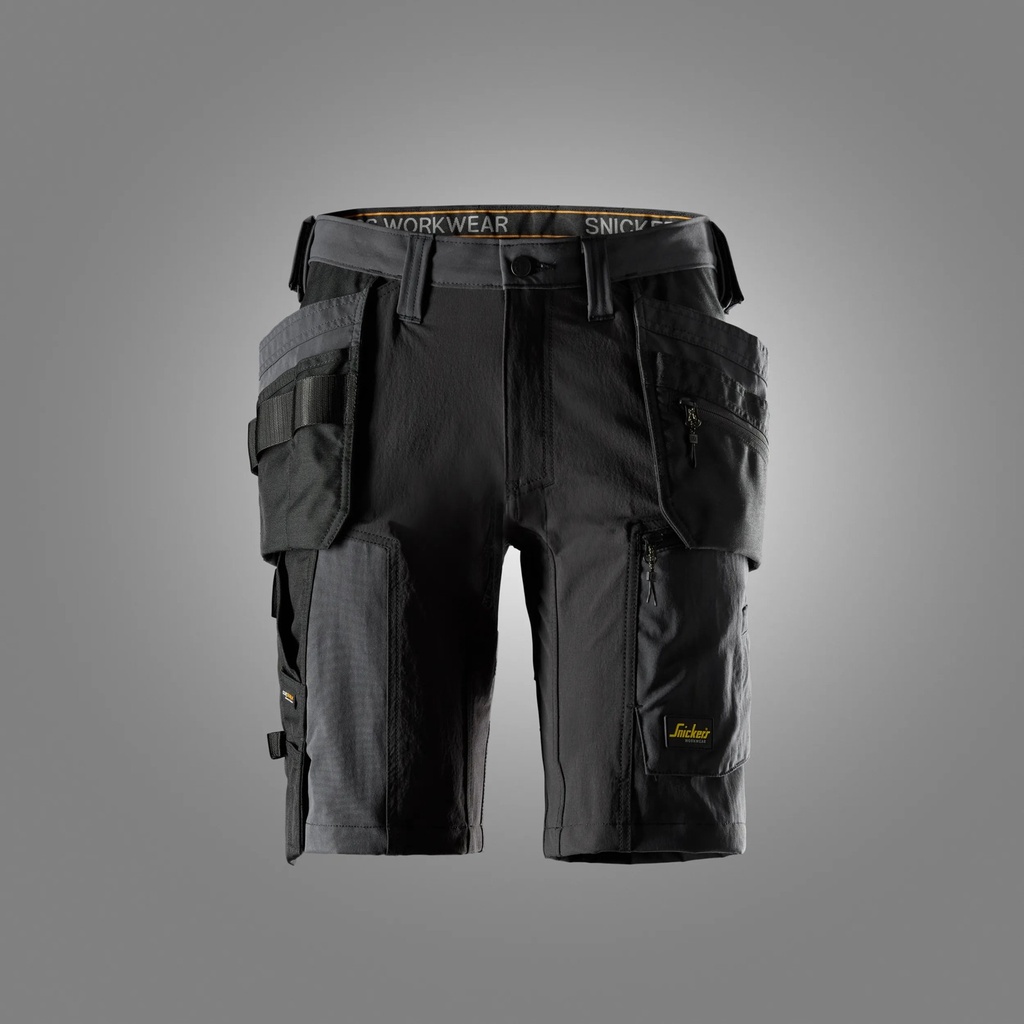 Snickers 6118 – AllroundWork, Short en tissu extensible avec poches holster