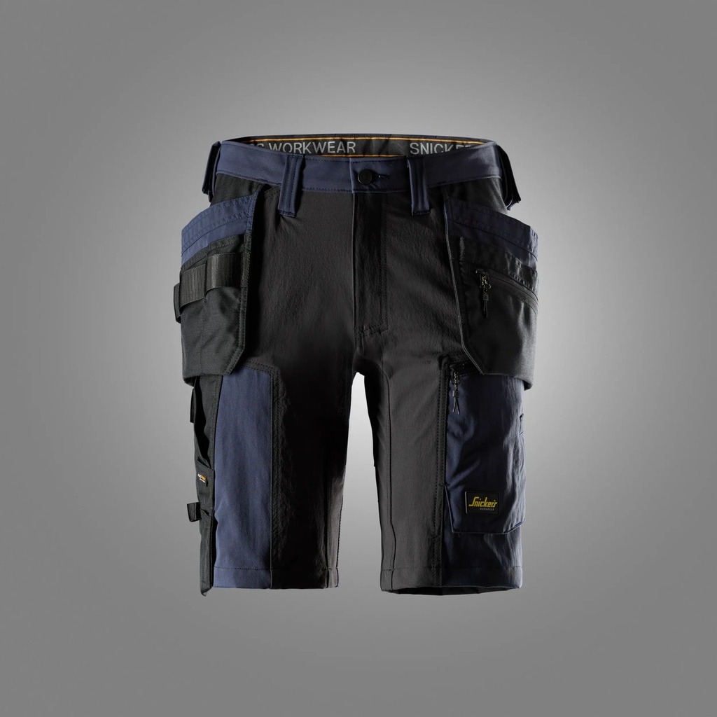 Snickers 6118 – AllroundWork, Short en tissu extensible avec poches holster