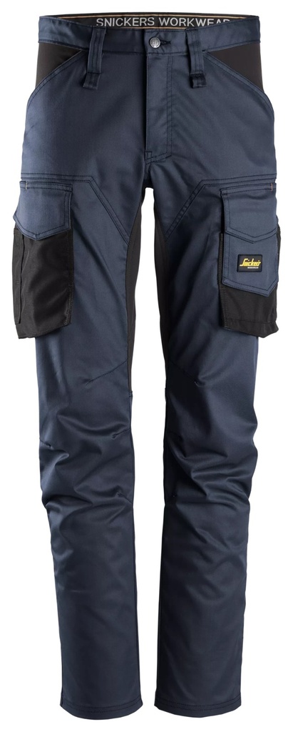 Snickers 6803 – AllroundWork, Pantalon sans poches pour genouillères