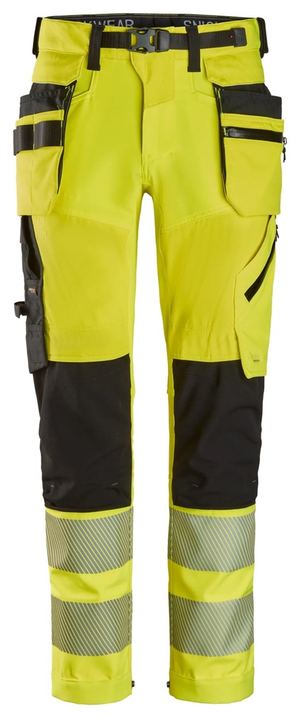 Snickers 6930 – Pantalon haute visibilité poches fourre-tout détachables, Classe 2