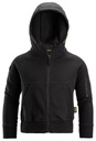 Snickers 7512- Sweat capuche Junior avec logo et fermeture zip