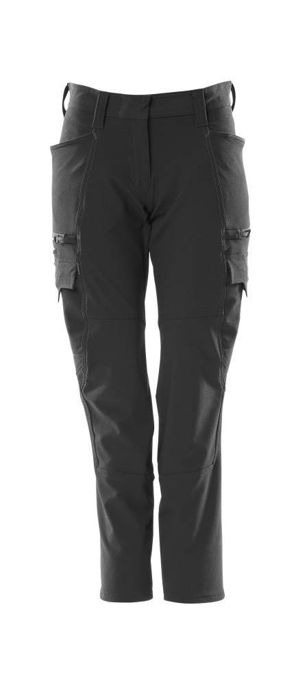 [18178-511-09-82C34] Mascot 18178 Pantalon de travail avec poches cuisse stretch déperlant (09 Noir, 82C34)