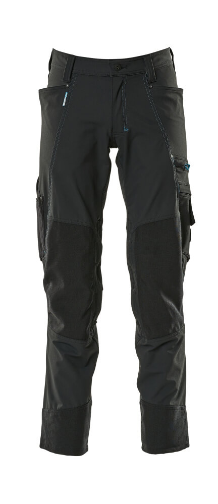 [17179-311-09-82C42] Mascot 17179 Pantalon de travail avec poches genoux stretch déperlant (09 Noir, 82C42)