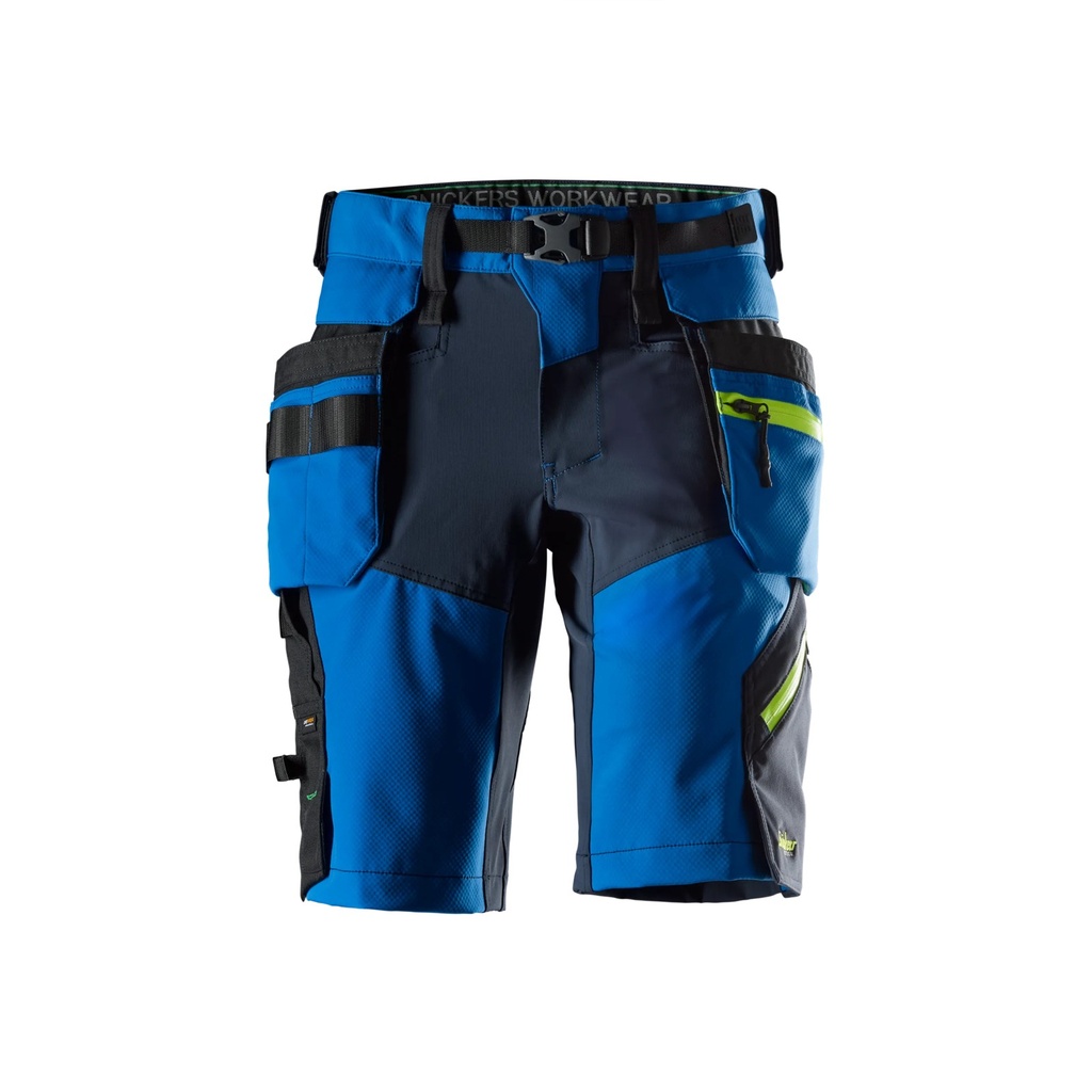 Snickers 6140 – FlexiWork, Short en tissu extensible softshell avec poches holster amovibles