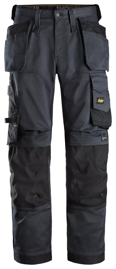 Snickers 6251 – AllroundWork, Pantalon en tissu extensible avec poches holster, coupe large